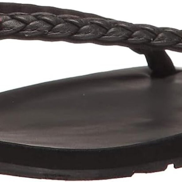 Women Flip-Flops Faux Leather Braid Arch Support Summer Casual Shoes - Picture 1 of 8
